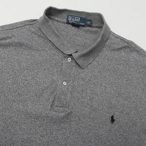 Polo Ralph Lauren Men's 3XLT Tall Gray Short Sleeve Polo Shirt Classic Fit